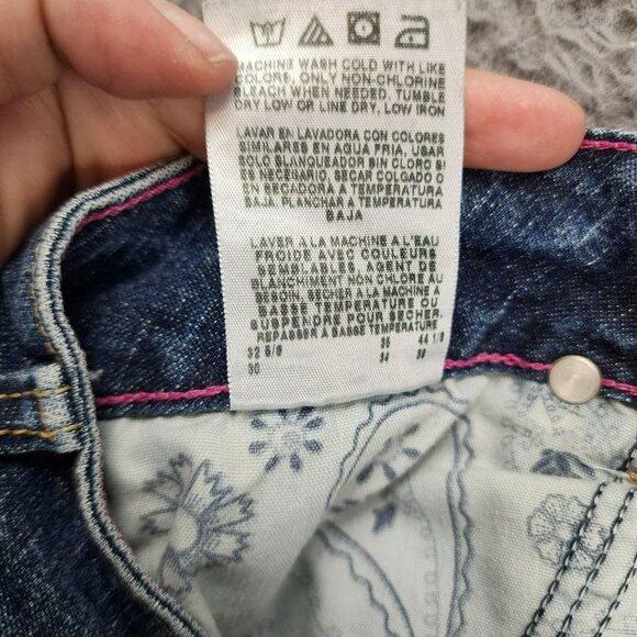 Wrangler Jeans Womens 5 Tall Dark Wash Stretch Mid Rise Bootcut - Picture 14 of 15